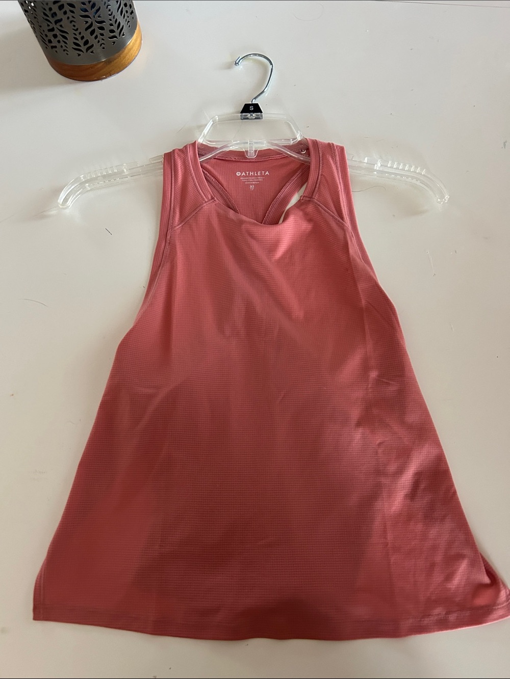 Athleta Coral Pink Racerback Performance Tank XS